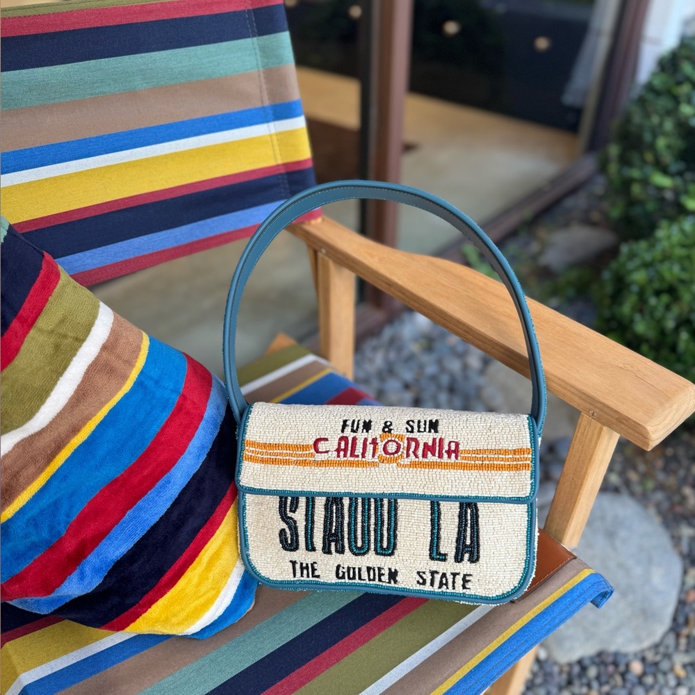 STAUD BEADED TOMMY BAG Los Angeles Limited Collection